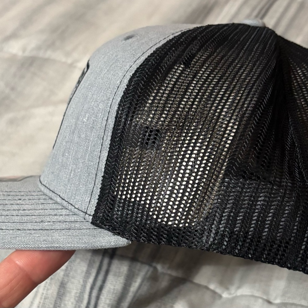 Richardson Gray and Black Trucker Hat “Unapologetically Join or Die American” - Picture 4 of 4